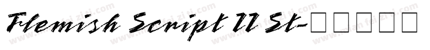 Flemish Script II St字体转换